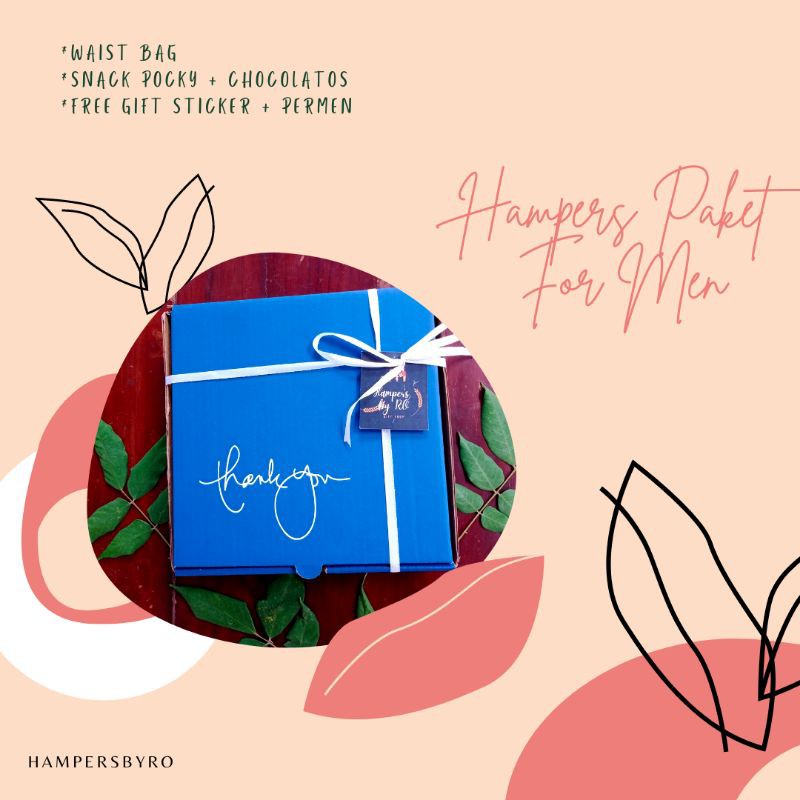 

HAMPERS KADO COWOK ULANG TAHUN WISUDA ANNIV GIFT BOX WAIST BAG TAS SELEMPANG
