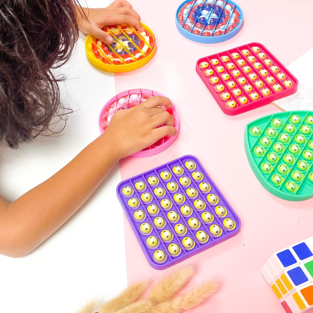 Pop It Mainan Anak Viral - Fidget Toy Push Bubble Stress Relief Kids-7
