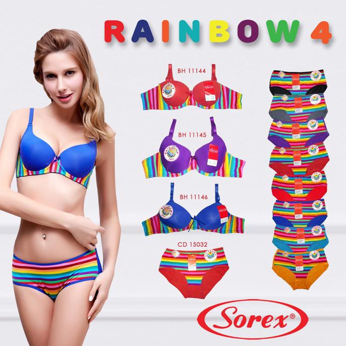 BH Bra Tanpa Kawat Sorex Rainbow 4 Size 34-40 Sorex 11146 Best Item - 38