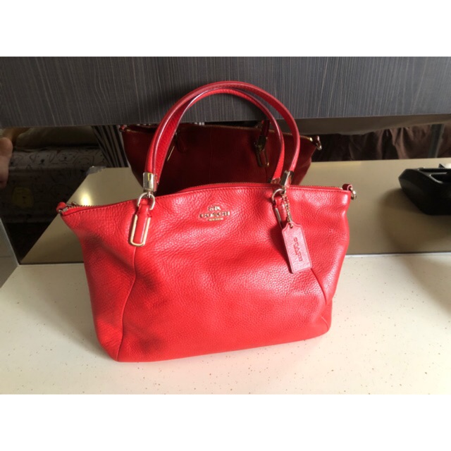 Tas COACH kelsey small red preloved