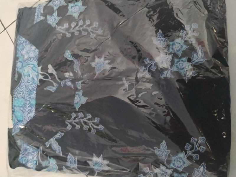 Couple Baju Batik Keluarga Terbaru Motif Cibulan Biru - Baju Couple Keluarga Modern