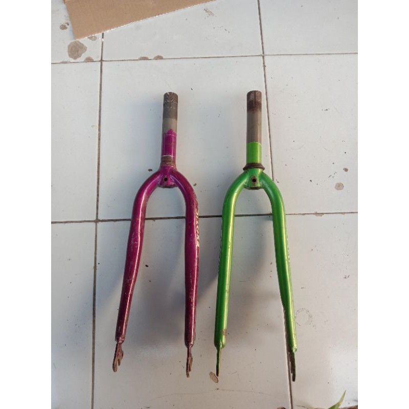 fork sepeda lipat ban 20 cakram ukuran standar dan oversize