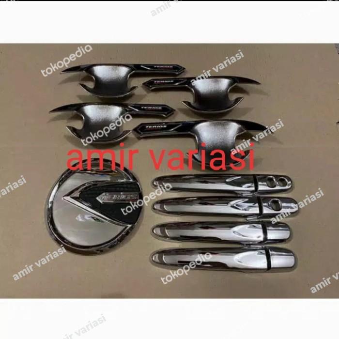 All new Rush Terios 2018-2021 paket handle outer + tank cover chrome