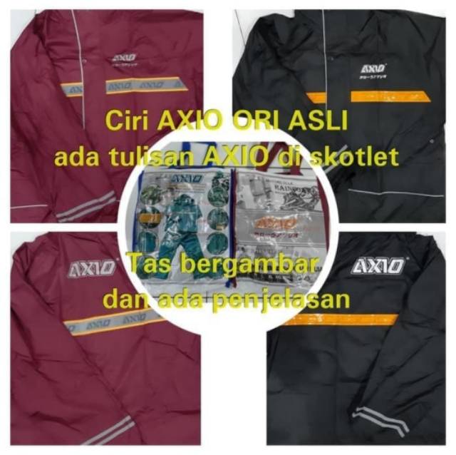 Jas Hujan AXIO Silver Series ORIGINAL/DIJAMIN AXIO ORIGINAL 100%