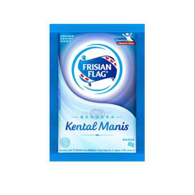

Frisian Flag Bendera Krimer Kental Manis Putih Sachet 6x40gr