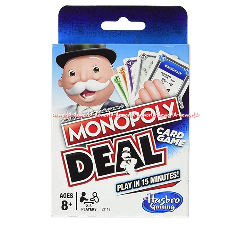 Monopoly Deal Card Game Hasbro Gaming Mainan Kartu Monopoli