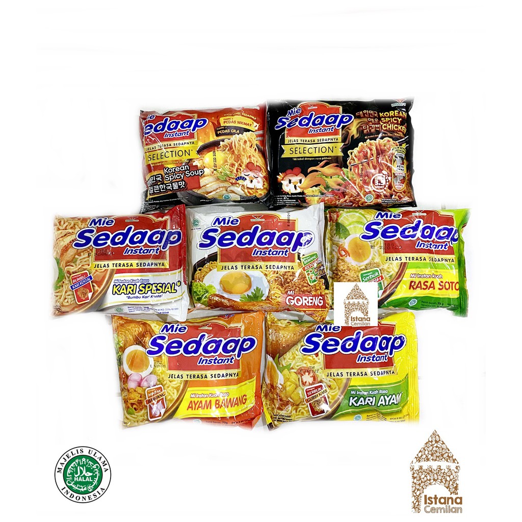 

Mie Sedaap Goreng / Kuah / Korean . Mi Instan