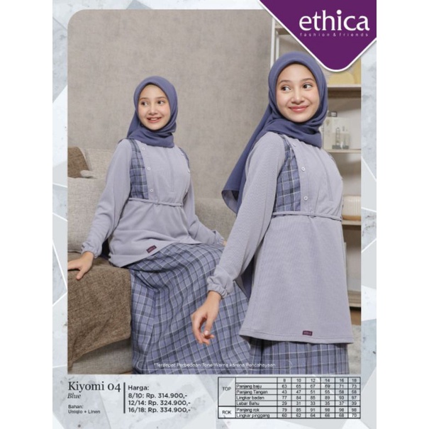 ETHICA KIYOMI 04 BLUE DAN DUSTY PINK SET ROK