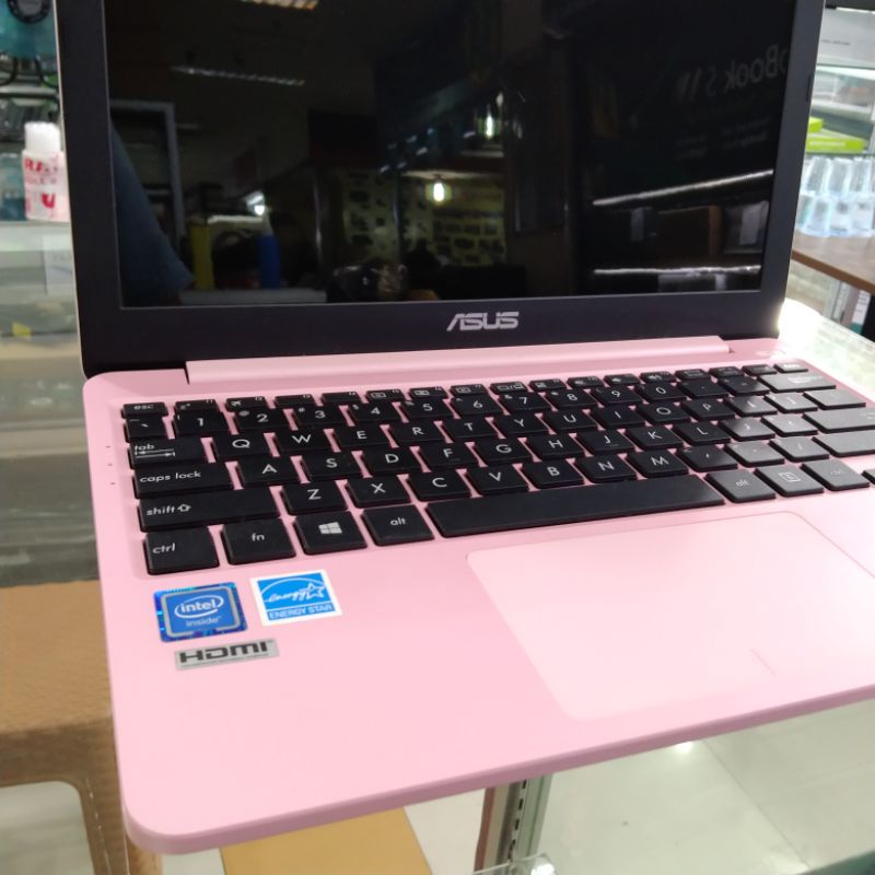 laptop notebook second seken asus e203 fullset termurah bagus mulus seperti baru like new sekolah online kantoran hdd 500 11.6 inci