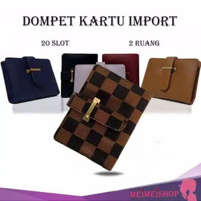 READY  DOMPET KARTU LV DOMPET KARTU FASHION WANITA IMPORT