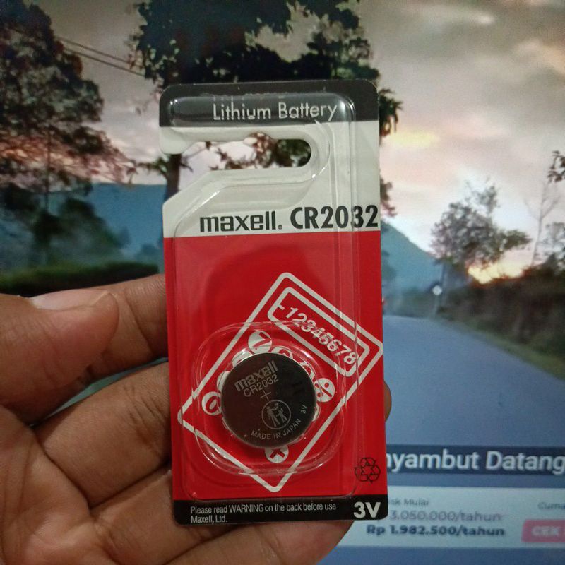 batre MAXELL CR 2016 / CR 2025 / CR 2032 SINGLE PACK ORIGINAL 3 VOLT BATRE ORIGINAL MAXELL Made in japam