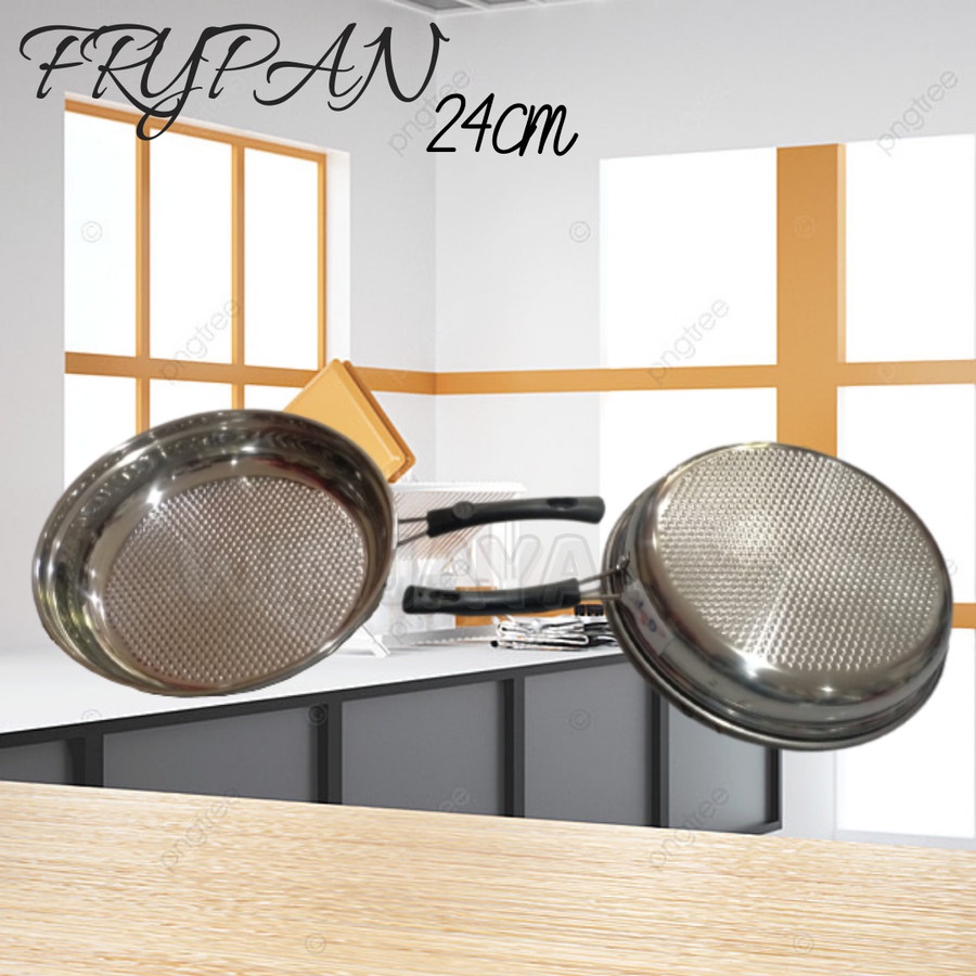 PANCI FRYPAN STAINLESS 24cm SARANG LEBAH WAJAN PENGGORENGAN SERBAGUNA