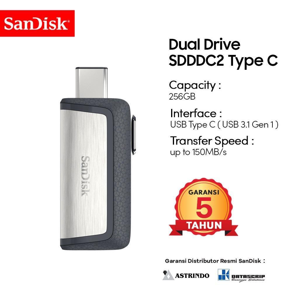 Sandisk Dual Drive TYPE C 64GB USB 3.1 - OTG Type C 64GB USB 3.1