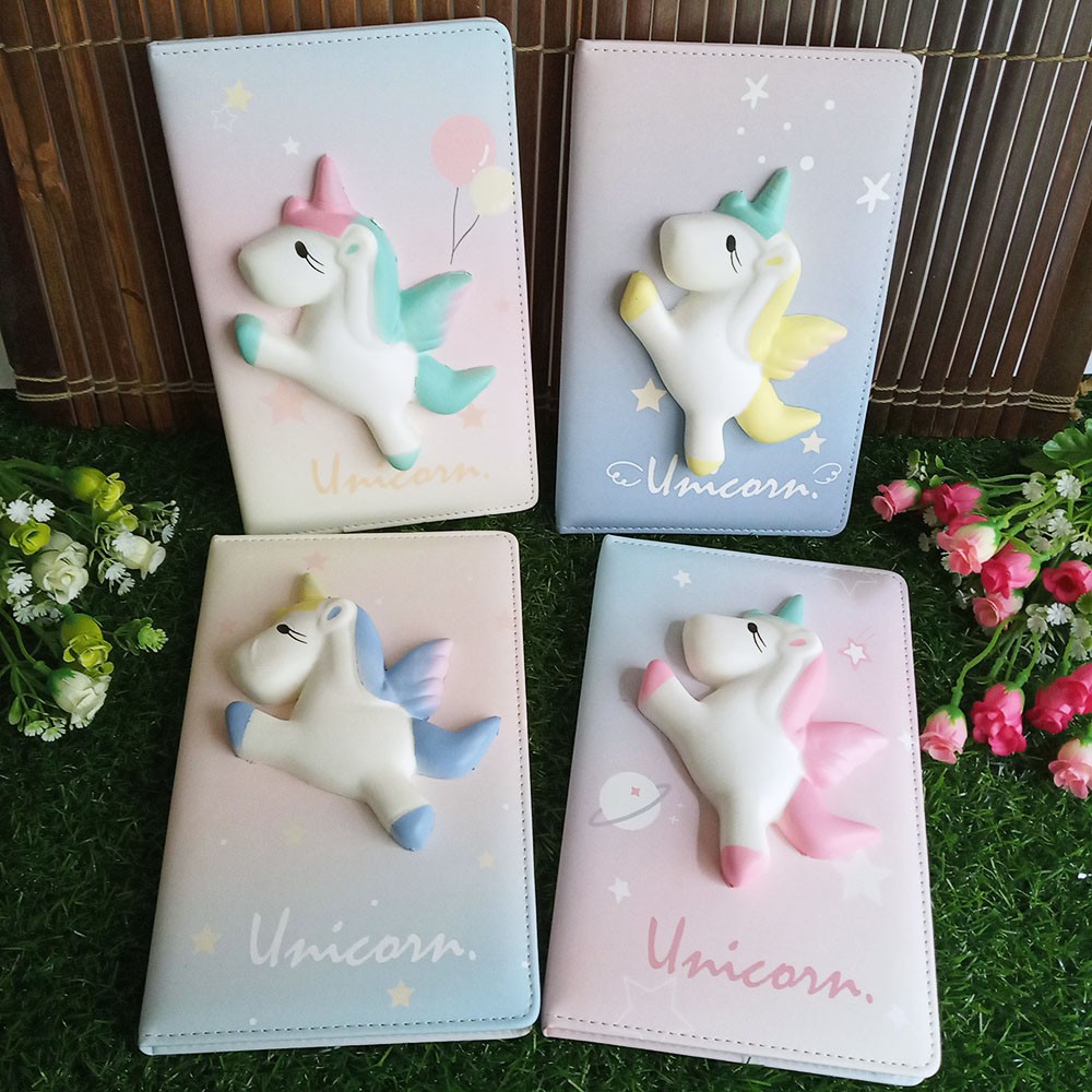 

Buku Diary Squishy Colorful Wangi Tebal Lembut - Character Unicorn