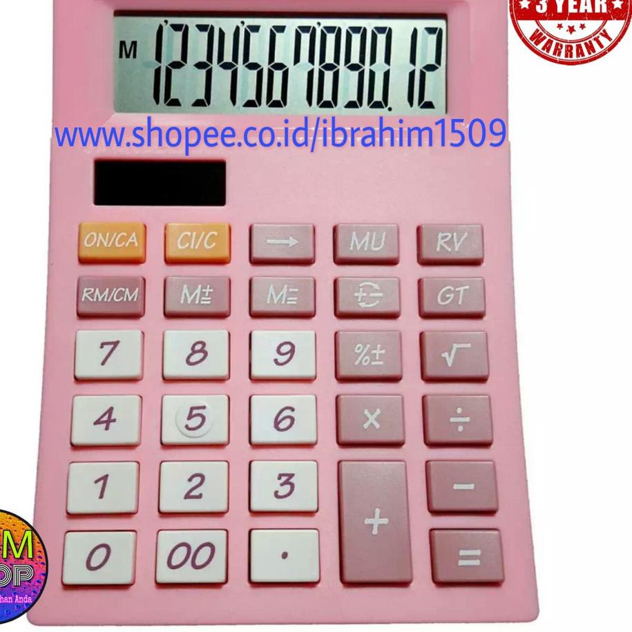 

[ Termurah ] q-3 >> Canon AS-120V Calculator 12 Digit Kalkulator Meja Kantor Tenaga Baterai & Mataha