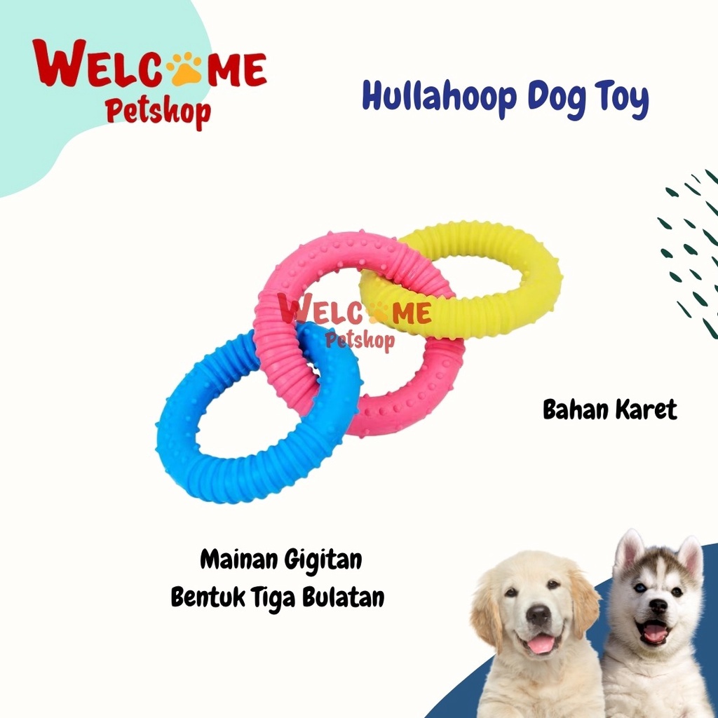 Hullahoop Dog Toy / Mainan Gigitan Anjing / Mainan Anjing