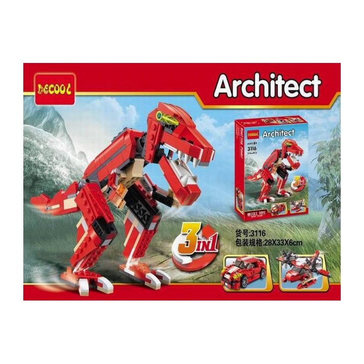 Bricks Building Blocks Decool 3116 - Mainan Anak murah dan edukatif bisa 3 in 1