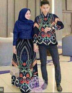 Rdr Cp Zakinah Batik Couple Zakinah Couple Gamis Batik Brukat Couple Batik Brukat