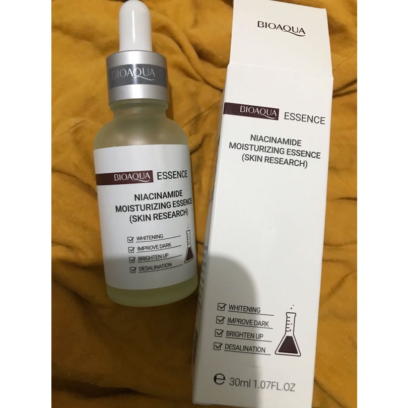 [COD] Bioaqua Serum Wajah Membantu Mengatasi Masalah Kulit Sensitif Berjerawat Komedo Flek Hitam Essence Niacinamide 30ml BPOM