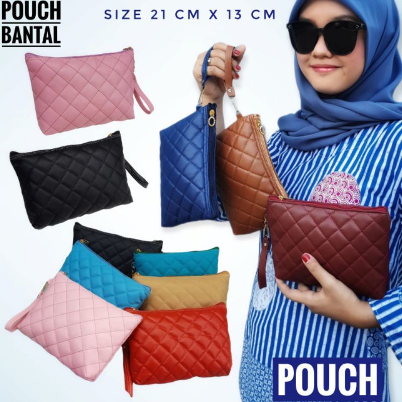 POUCH KOSMETIK BANTAL/DOMPET BANTAL SERBAGUNA