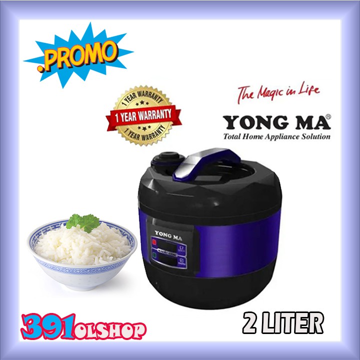 YONGMA SMC-4033 MAGIC COM JUMBO 2,5 LITER UNGU/GOLD