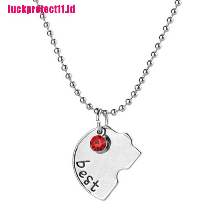 【LUCK】Hot Sale Puzzle Love Heart Friendship Necklace Best Friends Forever And Ever