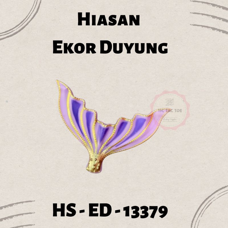 Hiasan Cake Topper Ekor Duyung