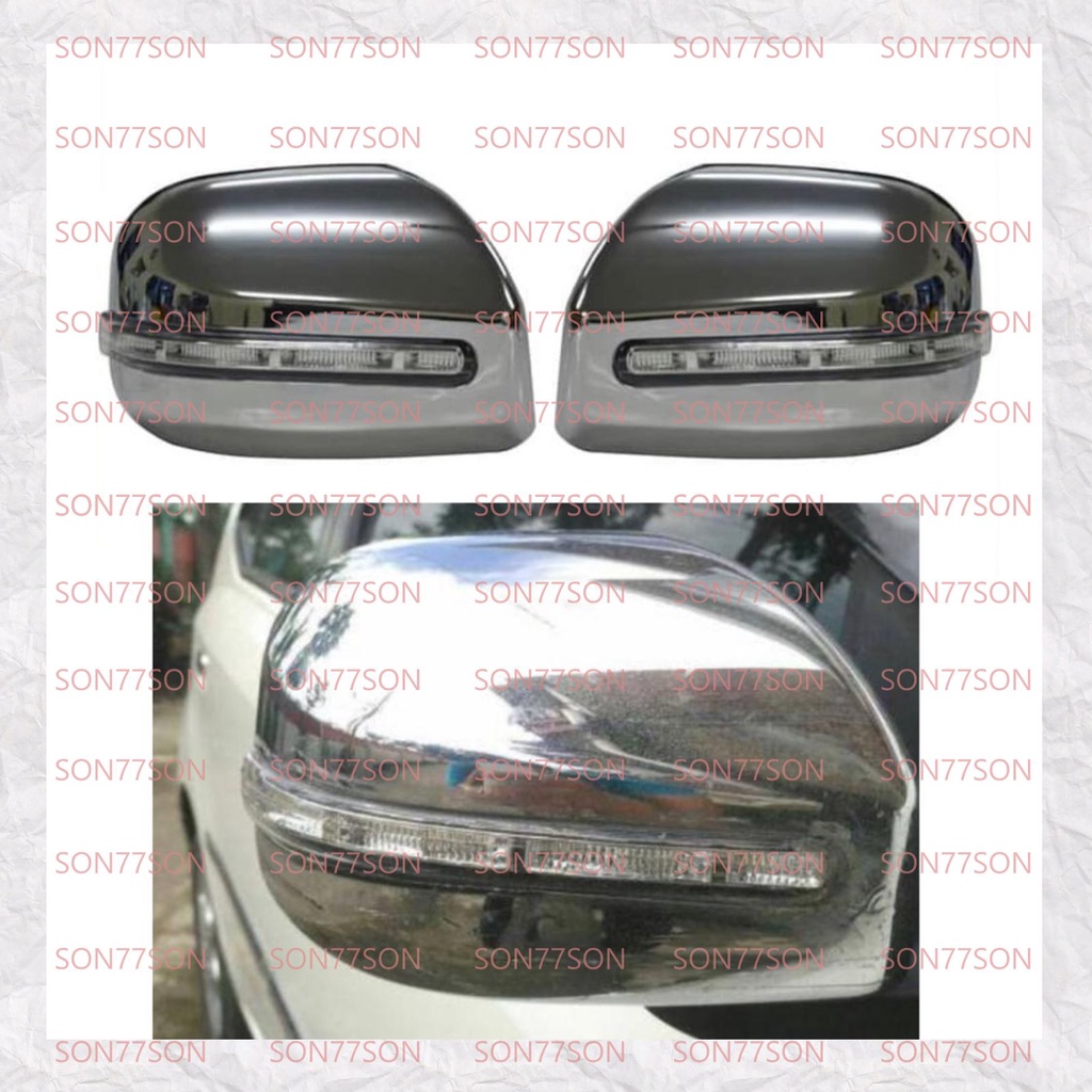 Spion Cover Agya Ayla 2014 2015 2016 Model Ganti Chrome Lampu LED