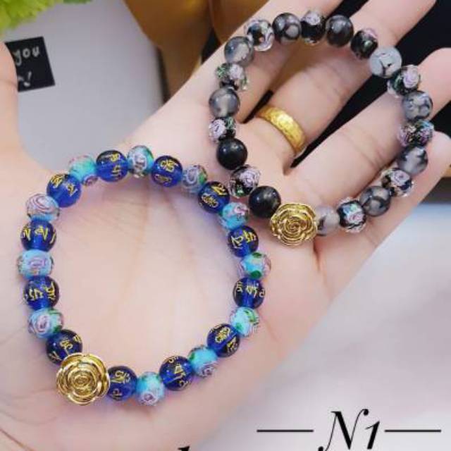 Gelang mawar cantik lapis emas 24k 1105