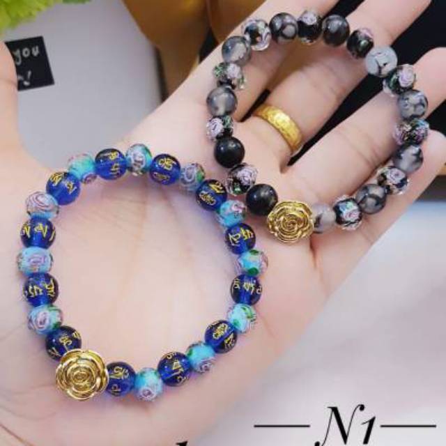 Gelang mawar cantik lapis emas 24k 1105