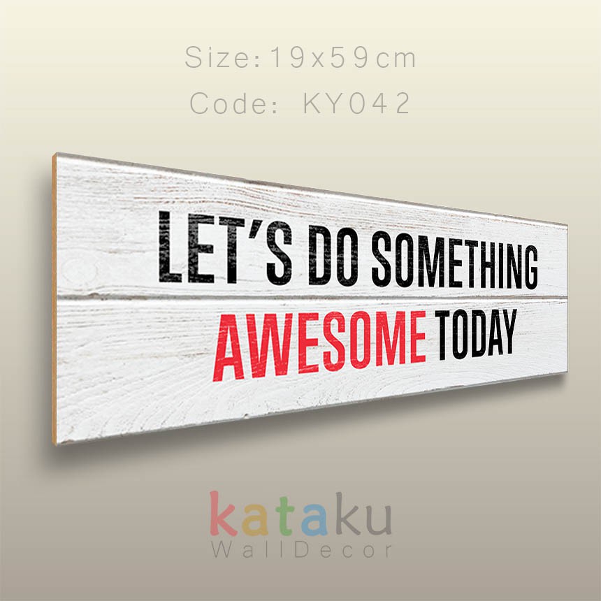 Berkualitas Hiasan Dinding Rustic Inspirational Quotes Sign Pajangan Dinding Wall Decor