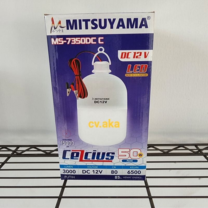 Bohlam Aki DC 12V 50 Watt Mitsuyama Celcius MS-7350DC Original