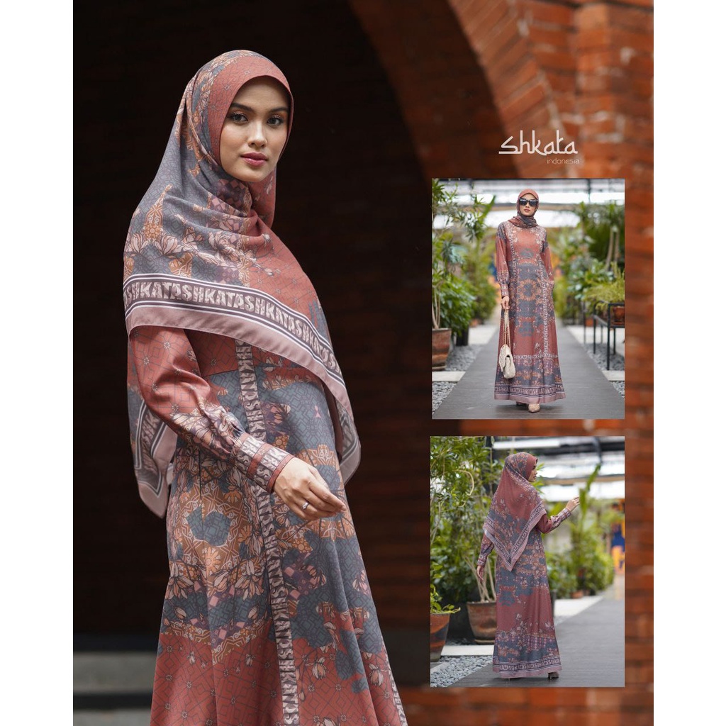 Dress Hijab Printing Asami Series BY SHKATA ORI