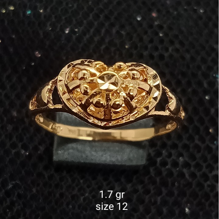 Cincin Emas 17K - 1.7 gr Kadar 750 - 1357