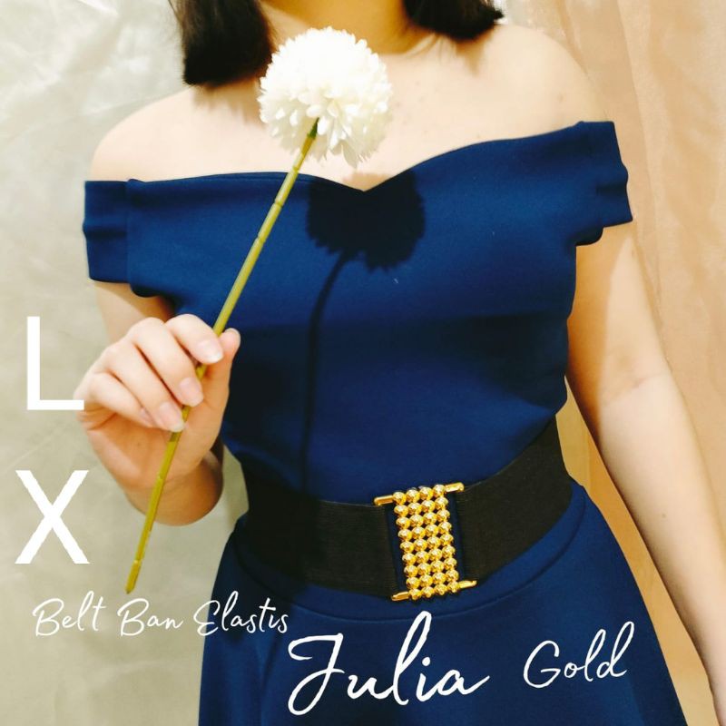 LX IKAT PINGGANG WANITA BELT BAN KARET ELASTIS JULIA / BELT DRESS JULIA / BELT KEBAYA JULIA