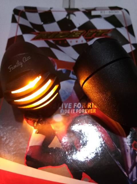 Lampu Sen - Sein Tralis Motif Custom Japstyle/ Caferacer