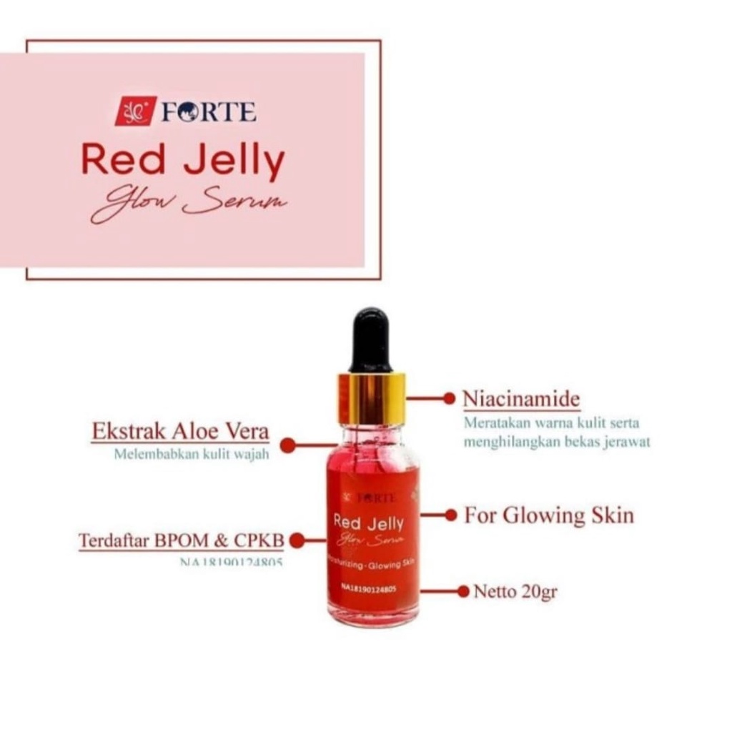 RED JELLY GLOW SERUM BY SYB FORTE ORIGINAL MEMBUAT WAJAH GLOWING