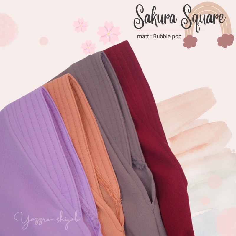 YAZZRENSHIJAB] JILBAB INSTAN ANAK SAKURA SQUARE | KERUDUNG COUPLE IBU DAN ANAK | hijab mom and kids