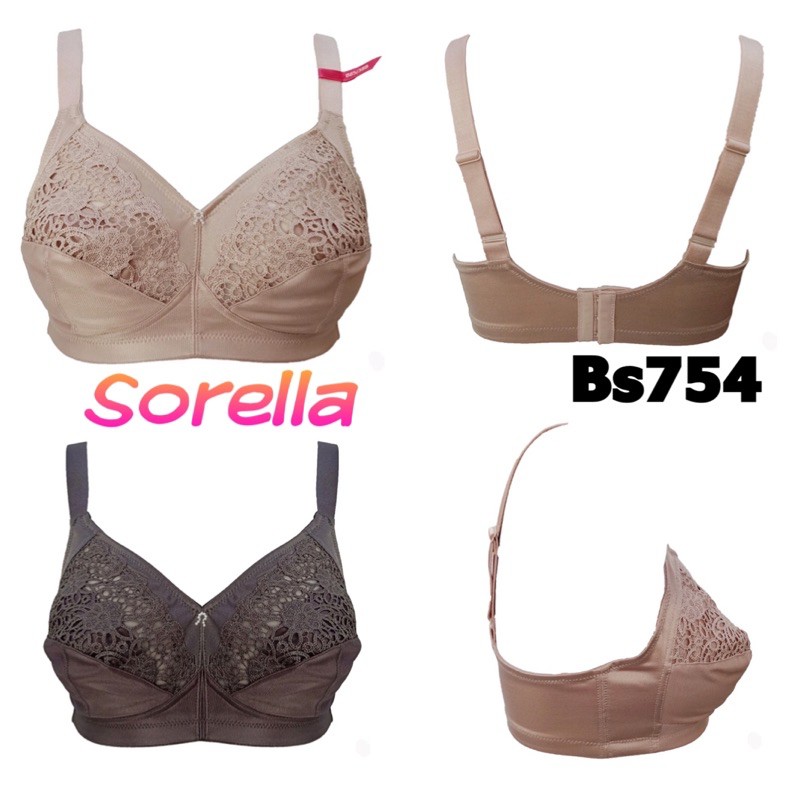 BS754 Bra sorella tanpa kawat 40B 40C 42C