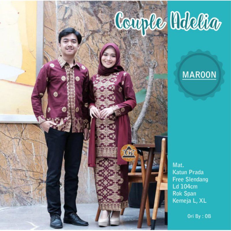 COUPLE SETELAN BATIK ,COUPLE BATIK SONGKET ,COUPLE BATIK LAMARAN