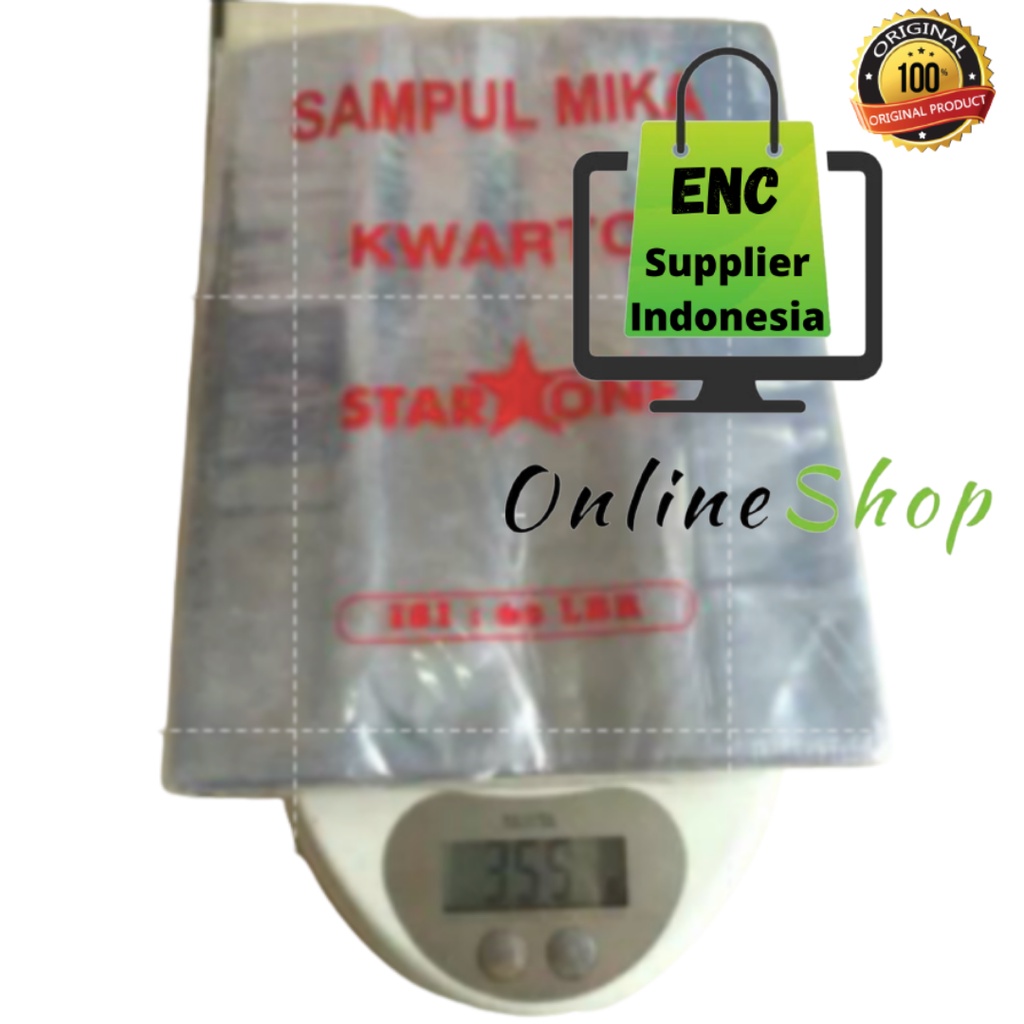 

H7Y microstar q4 60 lembar Sampul buku tulis plastik mika tebal kwarto opp quarto per pak - enc.sup