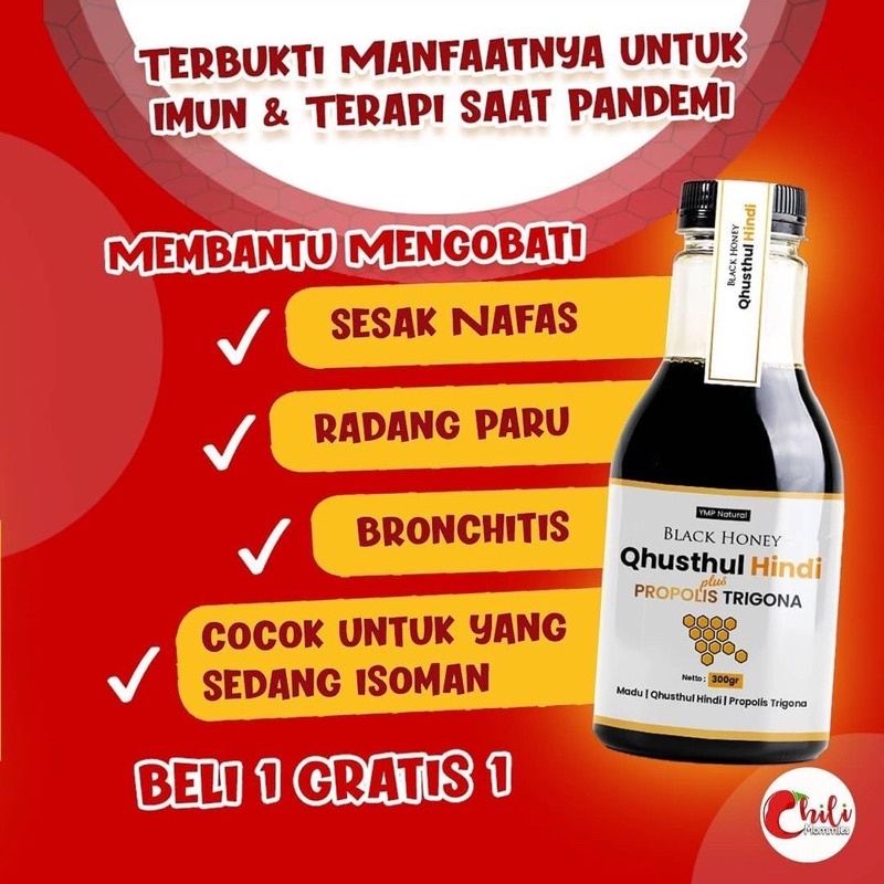 Beli 1 Gratis 1 Black honey Qusthul Hindi