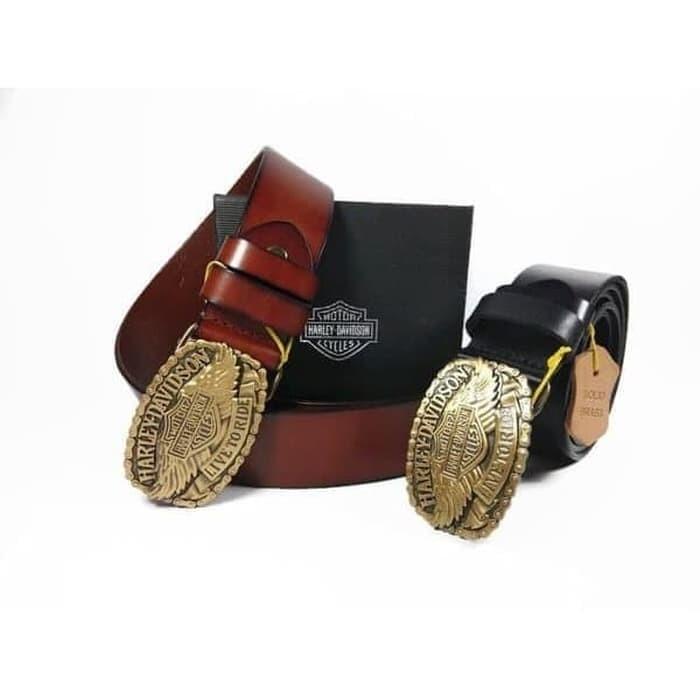 Ikat pinggang Sabuk kulit HARLEY DAVIDSON premium