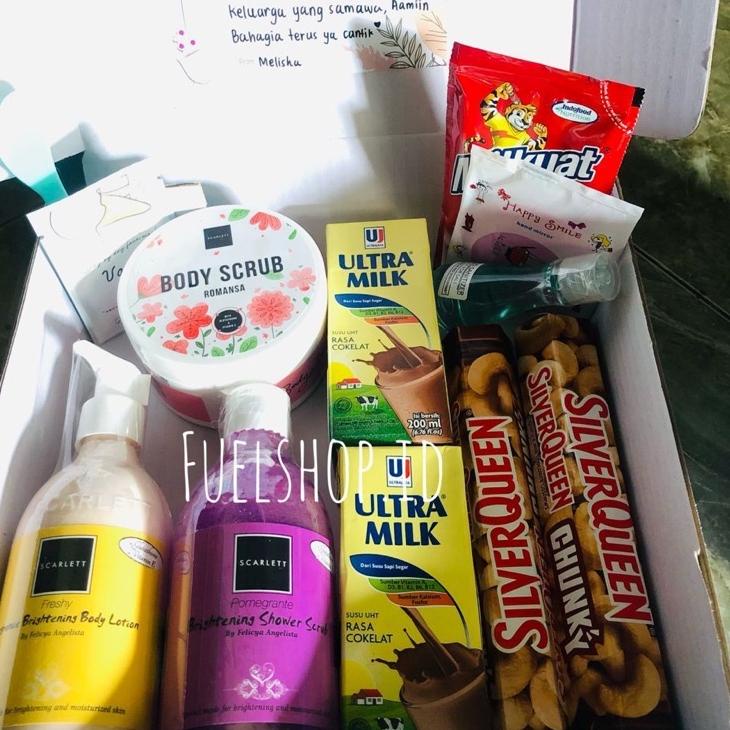 

✯Baru✷ (1KG) HAMPERS BOX / GIFT BOX / KADO / LEBARAN / ULANG TAHUN / SCARLETT WHITENING (ORIGINAL 100%) V37 ✯