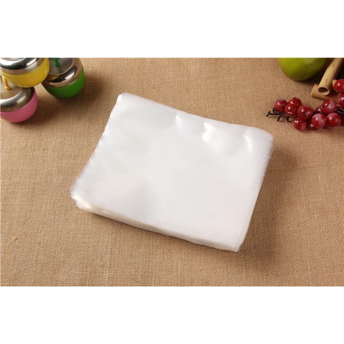 PLASTIK VACUUM SEALER EMBOS PLASTIC BAG CUT OFF SIZE: 12X20 CM 100 LBR