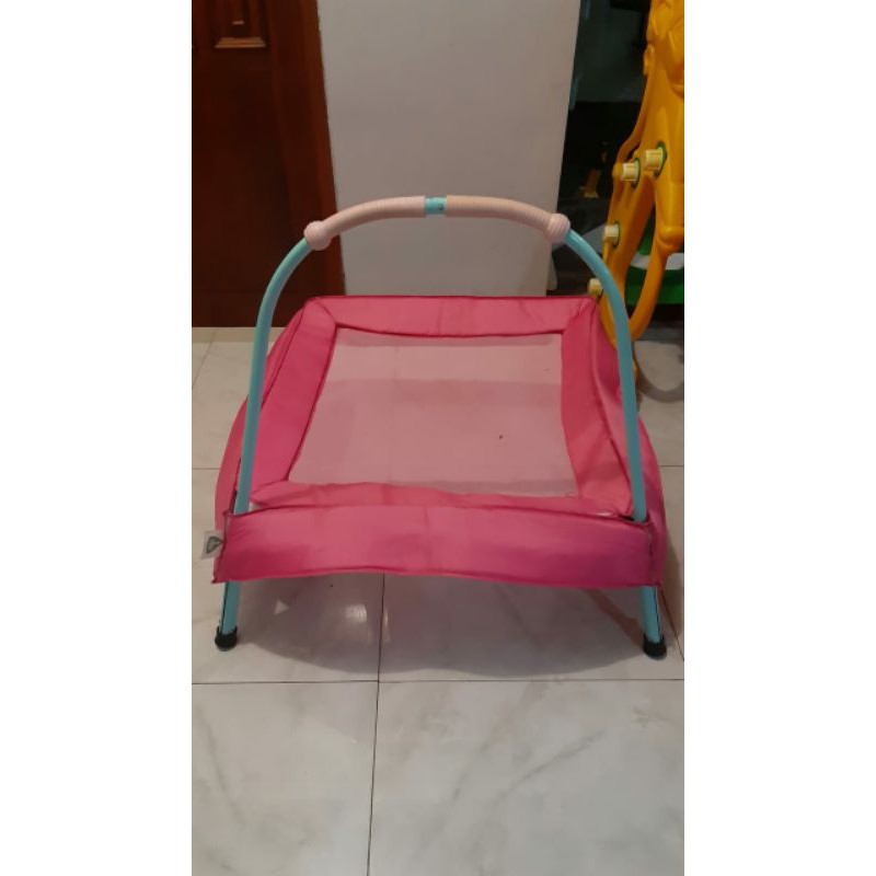 preloved trampoline anak second elc mothercare pink