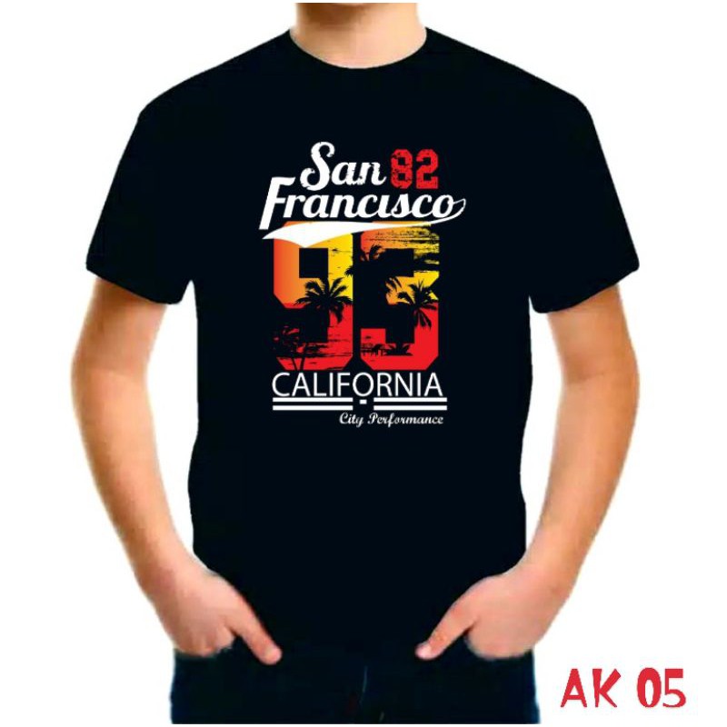 kaos anak atasan pria surfing