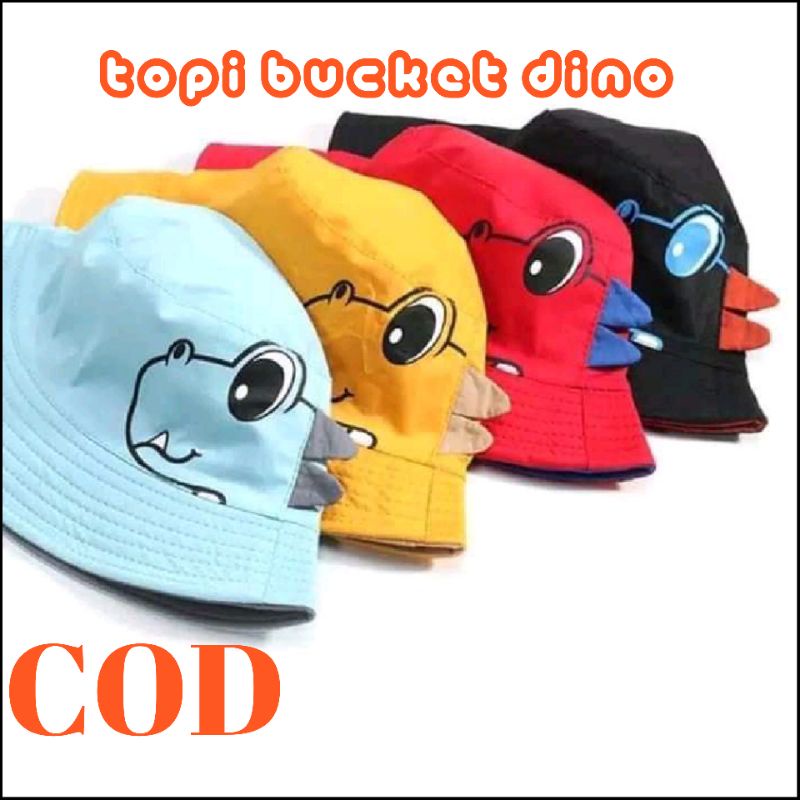 Topi bucket dino/ topi bucket anak