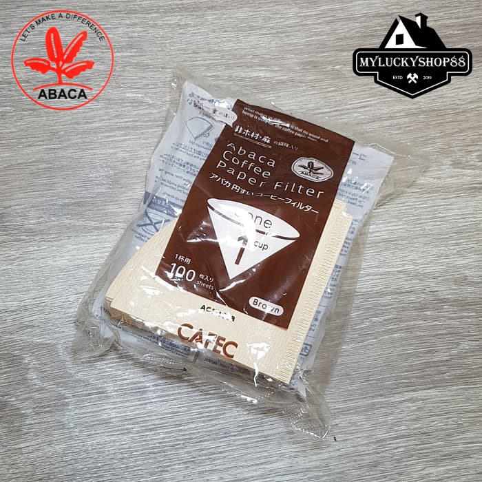 Cafec Abaca Coffee Paper Filter 01 Kertas Saringan Kopi V60 Pour Over AC1-100B