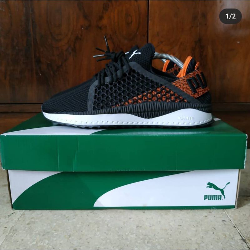 puma tsugi netfit black orange
